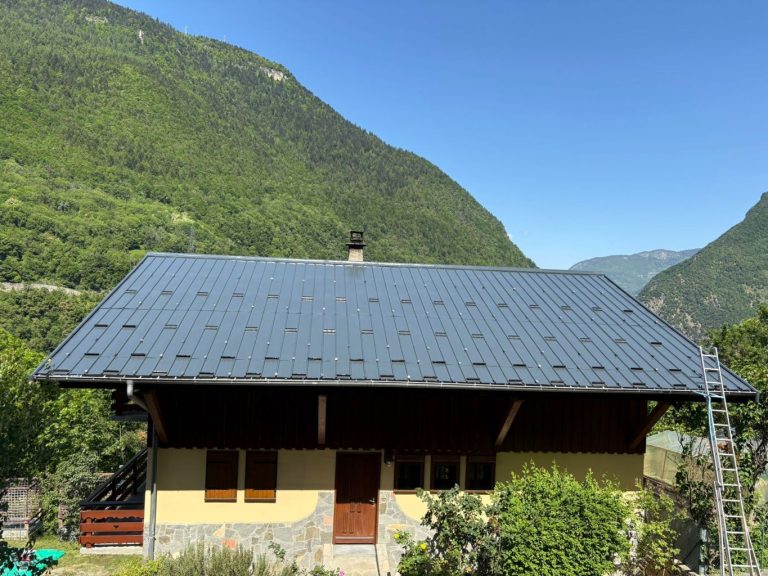 après peinture de toiture tôle